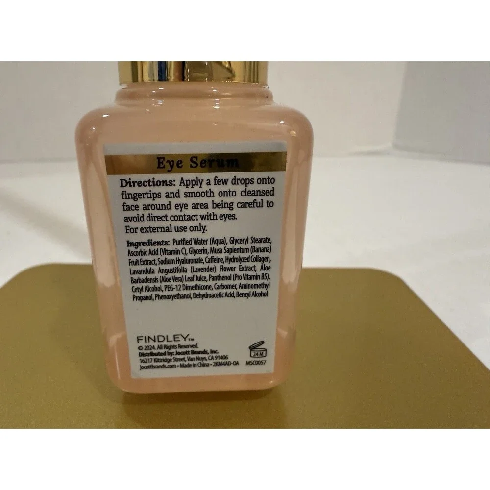 FINDLEY Vitamin C & Banana Brightening Eye Serum 1 Oz/30ml Brighten Dark Circles